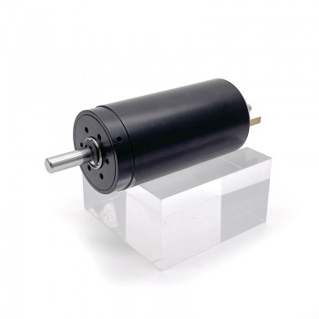 2 Piezas TDC3571 motor sin núcleo con escobillas de DC de doble eje Φ40mm 12V/24V 2000g.cm Eje 6mm/4mm