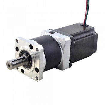Motor Paso a Paso Nema 23 con Caja Reductora Planetaria 10:1 / 20:1 / 50:1 2.9 A Eje de Φ14 mm 57×57 mm