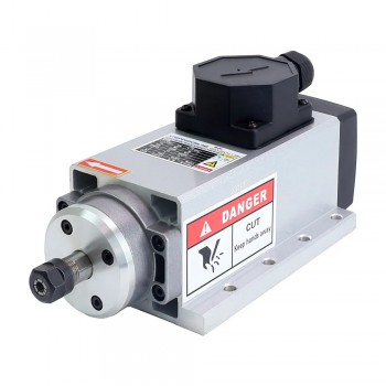 Kit de Husillo CNC 1.5 KW Refrigerado por Aire 24000 RPM 400 Hz ER11 con Variador de Frecuencia 2 HP