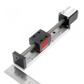 FSL30 Guias Lineales CNC Tornillo de Bola Riel Deslizante Lineal 50-300mm con Motor Paso a Paso Nema 14