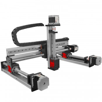 FSK40 Guias Lineales CNC Módulo Lineal XYZ con Guía Lineal Tipo Pórtico Recorrido X=100 mm, Y=100 mm, Z=50 mm