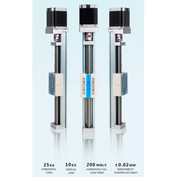 FSK40J Guias Lineales Módulo Lineal con Guía y Husillo de Bolas para CNC con Motor Nema 23