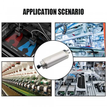 Motor de Husillo 5.5 KW Refrigerado por Agua Tipo Redondo 24000 RPM 400 Hz ER25 Ø125 mm con Rodamiento Cerámico