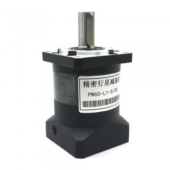 Reductor Planetario con Engranaje Helicoidal para Motor Paso a Paso Nema 23 o Servo de 60 mm