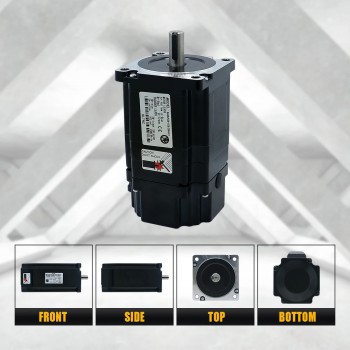 HLTNC Kit de Motor Paso a Paso Nema 34 en Bucle Cerrado 1.8° 4.5 N·m Sin Freno + Controlador HBS86