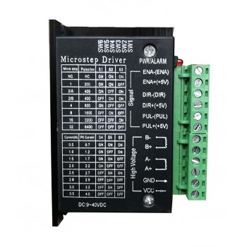 Oukeda Controlador TB6600 2 fases 9–40VDC 4A para motor paso a paso Nema 17, 23, 24