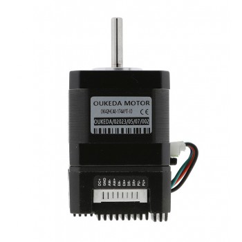 OUKEDA Motor Paso a Paso Integrado Nema 17 con Controlador 1.8° 0.44 N·m 1.68 A 2 Fases 12–40 VDC