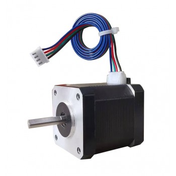 Oukeda Motor Paso a Paso NEMA 17 1.8° 59 N·cm 2 A con Eje D-Cut para Impresora 3D