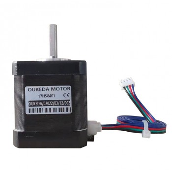 Oukeda Motor Paso a Paso NEMA 17 1.8° 59 N·cm 2 A con Eje D-Cut para Impresora 3D