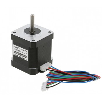 Oukeda Motor Paso a Paso Nema 17 Alta Temperatura 1.8° 60 N·cm Clase de Aislamiento B 180 °C