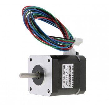 Oukeda Motor Paso a Paso Nema 17 Alta Temperatura 1.8° 60 N·cm Clase de Aislamiento B 180 °C