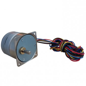 Oukeda Motor Paso a Paso PM con Imán Permanente y Caja Reductora 10:1 / 30:1 / 50:1 / 75:1 / 120:1 7.5° 24 V 4 Fases
