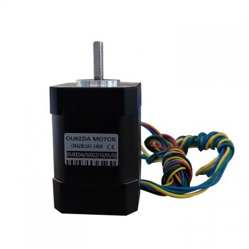 Oukeda Motor DC sin Escobillas Trifásico 24 V 6.25–18.5 N·cm 1500–4000 RPM Φ42 mm con chavetero