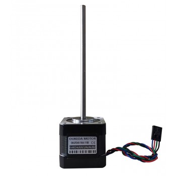 Oukeda Motor Paso a Paso Nema 17 No-Cautivo 1.8° 49 N·cm con Husillo de 110 mm