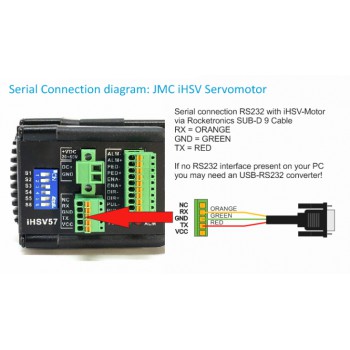Cable de Conexión RS232 de 3 Metros con Conector SUBD-9 de 9 Pines Compatible con Servo JMC