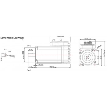 JMC Motor Paso a Paso Integrado en Bucle Cerrado NEMA 34 1.8° 9.8 N·m 6 A 80 V 2 Fases 86×86 mm