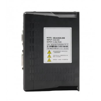 MCAC825 Driver de Servomotor DC Bajo Voltaje 24–80 VDC 25 A para NEMA 23 y 24
