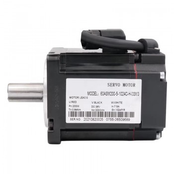 Motor Servo DC 200 W 36 V 0.64 N·m 7.5 A 3000 RPM con Encoder Magnético de 1024 Líneas 60×60 mm