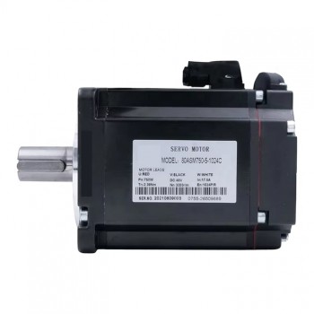 Motor Servo DC 750 W 48 V 2.39 N·m con Encoder de 1024 Líneas 80×80 mm