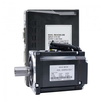 Kit de Motor Servo DC 750 W con Controlador 2.39 N·m 48 V con Encoder de 1024 Líneas 80×80 mm