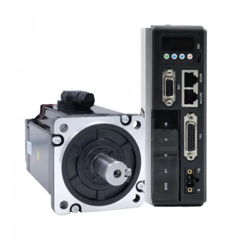 Kit de Motor Servo DC 750 W con Controlador 2.39 N·m 48 V con Encoder de 1024 Líneas 80×80 mm