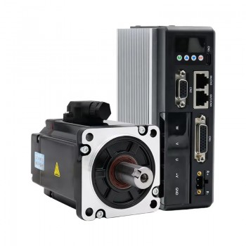 Kit de Motor Servo DC 400 W con Controlador 1.27 N·m 48 V con Encoder de 1024 Líneas 60×60 mm