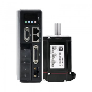 Kit de Motor Servo DC 400 W con Controlador 1.27 N·m 48 V con Encoder de 1024 Líneas 60×60 mm