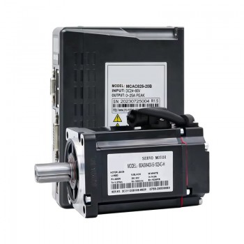 Kit de Motor Servo DC 400 W con Controlador 1.27 N·m 48 V con Encoder de 1024 Líneas 60×60 mm