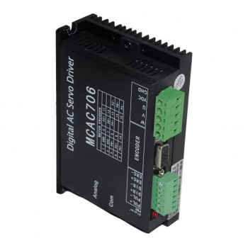 Kit de Motor Servo DC 200 W con Controlador 36 V 0.63 N·m 3000 RPM con Encoder de 2500 Líneas 60×60 mm