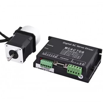 Kit de Motor Servo DC Sin Escobillas Nema 17 64 W 24 V 0.2 N·m 3000 RPM con Encoder de 1000 Líneas 42×42 mm