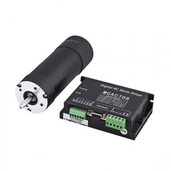 Kit de Motor Servo DC con Escobillas 60 W 24 V 0.72 N·m 3000 RPM Φ58 mm
