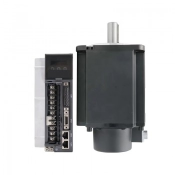 Kit de servomotor y controlador de CA de 1500 W con freno y codificador magnético absoluto de 17 bits, 4,78 Nm, 5,6 A, 130 x 130 mm