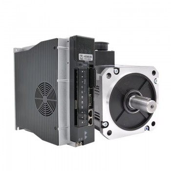 Kit de Motor Servo AC 2.3 kW + Controlador 14.64 N·m 1500 RPM 12.3 A con Encoder Absoluto de 17 Bits