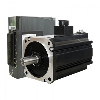 Kit de Servomotor AC 3000 W con Freno 14.32 N·m 2000 RPM 13.6 A con Encoder de 17 Bits 130×130 mm