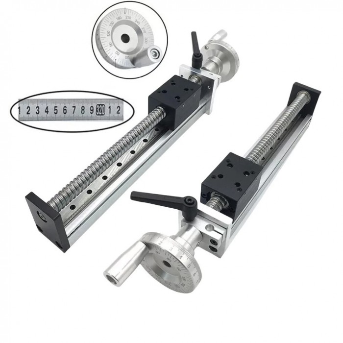 Módulo Lineal Mini Manual DXG6042 con Husillo a Bolas, Mesa Deslizante CNC y Volante de Posicionamiento Lineal