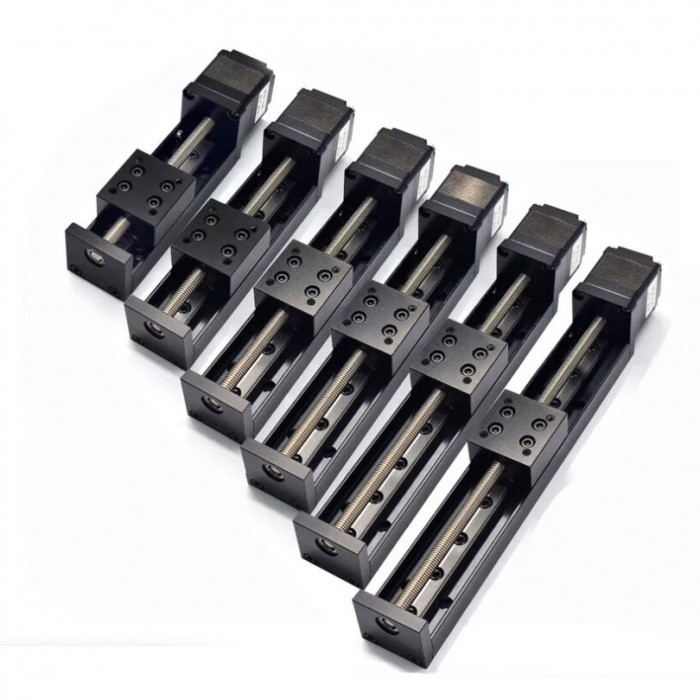 Etapa Lineal Mini Motorizada CNC con Módulo Guía Deslizante, Carrera 5-300mm, Kit Motor Nema11 Etapa Lineal Mini Motorizada CNC con Módulo Guía Deslizante, Carrera 5-300mm, Kit Motor Nema11