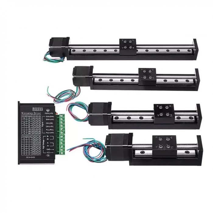Mesa Deslizante CNC con Husillo Trapezoidal y Etapa Lineal Motorizada con Motor Paso a Paso Nema 11