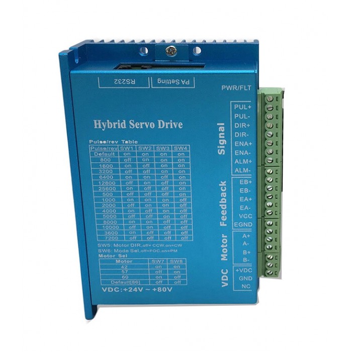 Controlador Lazo Cerrado HBS86H para Motor Paso a Paso NEMA 34 86mm (Accionamiento Híbrido Servo) Controlador Lazo Cerrado HBS86H para Motor Paso a Paso NEMA 34 86mm (Accionamiento Híbrido Servo)