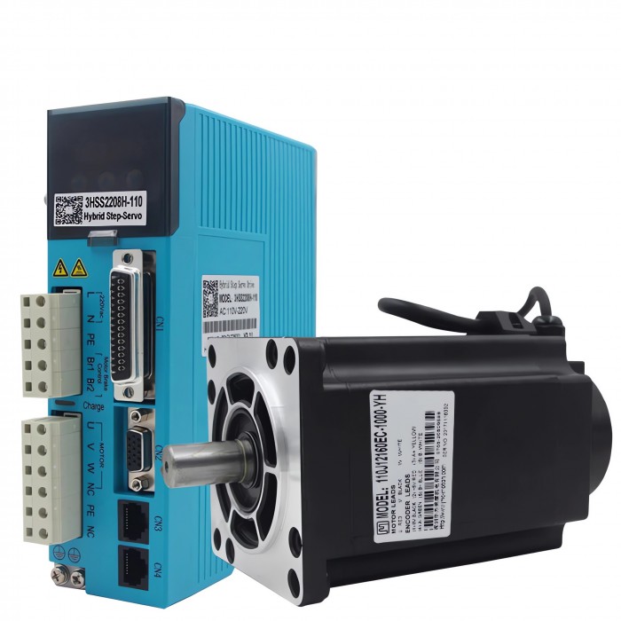 Kit CNC con Motor Paso a Paso Lazo Cerrado NEMA 42 3 Fases Eje 19mm y Controlador Híbrido Servo