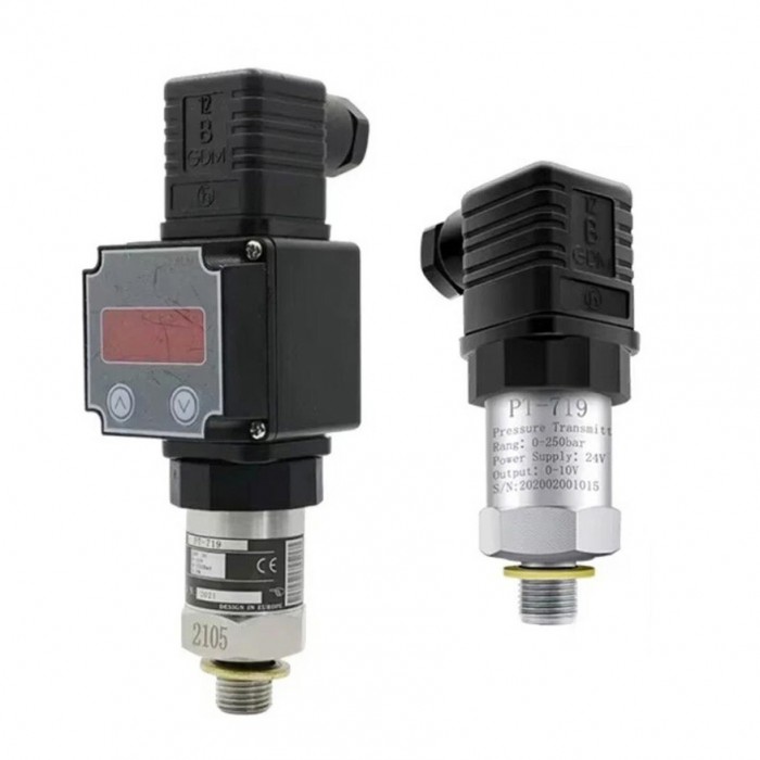 Sensor de Presión Hidráulica Industrial PT-719 IP65, Transductor 0-10V 4-20mA para Transmisión de Señal