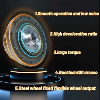 Caja de Cambios Armónica Serie ZXS Tipo Copa Relación 30:1-160:1 para Motor Paso a Paso/Servo
