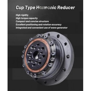 Caja de Cambios Armónica Serie ZXS Tipo Copa Relación 30:1-160:1 para Motor Paso a Paso/Servo