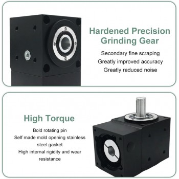 NEMA23 Reductor de Ángulo Recto con Engranaje Cónico 2:1/3:1/5:1