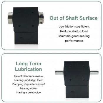 NEMA23 Reductor de Ángulo Recto con Engranaje Cónico 2:1/3:1/5:1