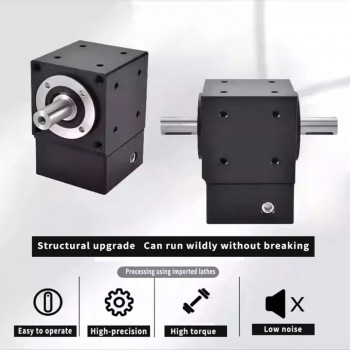 Reductor de Ángulo Recto (Engranaje Cónico) para Motor Paso a Paso NEMA34 / Servomotor 80mm