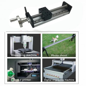 Mesa Deslizante Manual SXG5080 con Doble Guía y Husillo a Bolas para Módulo de Movimiento Lineal CNC con Volante