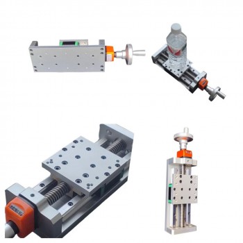 Mesa Deslizante Manual CNC con Autobloqueo, Pantalla Digital, Módulo Lineal para Posición Z y Husillo Trapezoidal