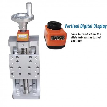Mesa Deslizante Manual CNC con Autobloqueo, Pantalla Digital, Módulo Lineal para Posición Z y Husillo Trapezoidal