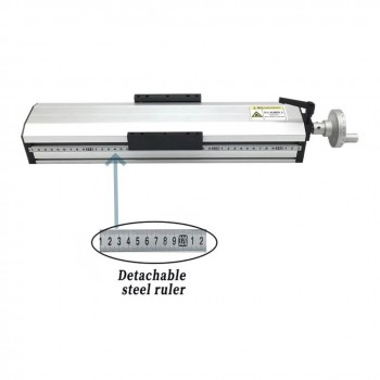 Etapa de Translación Lineal Manual QMF90 Totalmente Sellada con Husillo a Bolas (10-70kg) para Módulo Guía Lineal CNC