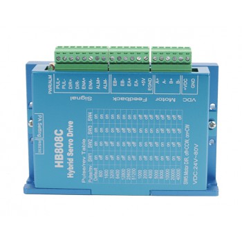 Controlador Motor Paso a Paso Lazo Cerrado HB808C 2 Fases AC18-80V para Motor Nema 17/23/24